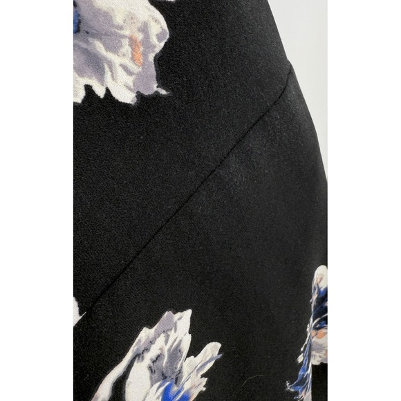 Vince Camuto Women's Black Floral Fit & Flare Dress Sz 10 Feminine Event Preppy - Picture 6 of 12